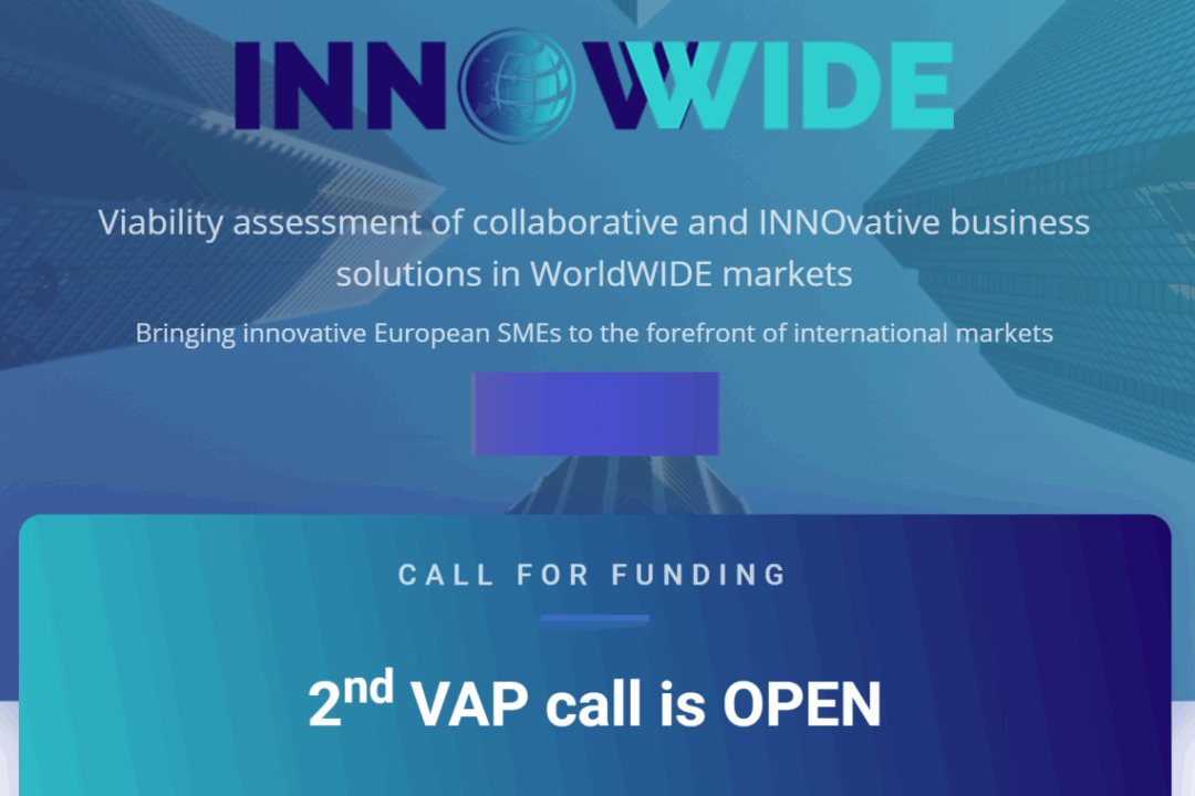 2nd INNOWWIDE Call for Viability Assessment Project (VAP) supporting the internationalization of European SMEs and Start-ups