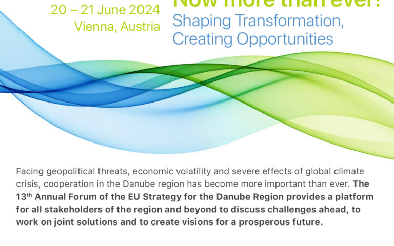 13th Annual Forum of the EU Strategy for the Danube Region