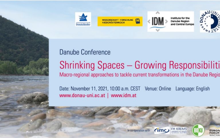 Online Recording: Danube Conference 2021 | Shrinking Spaces – Growing Responsibilities