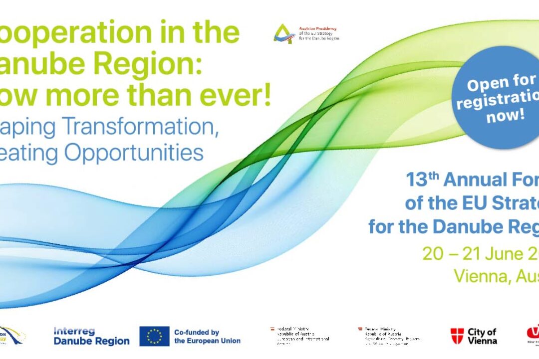 𝗥𝗲𝗴𝗶𝘀𝘁𝗿𝗮𝘁𝗶𝗼𝗻 𝗼𝗽𝗲𝗻 for the 13th Annual Forum of the EU Strategy for the Danube Region